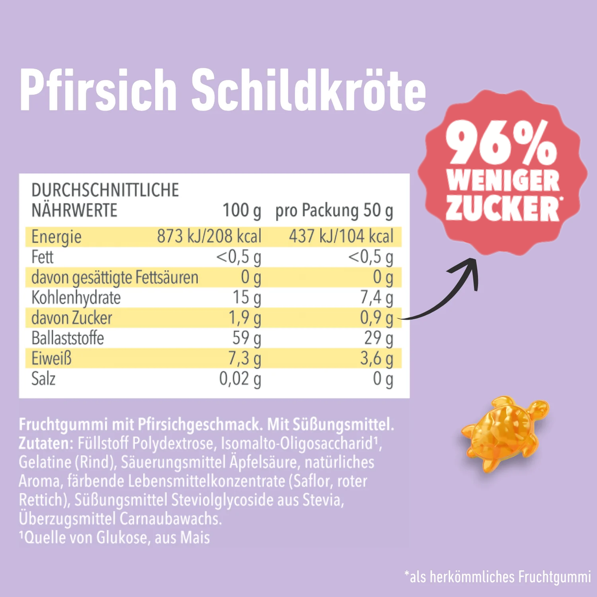 Pfirsich Schildkröte (12 Beutel)