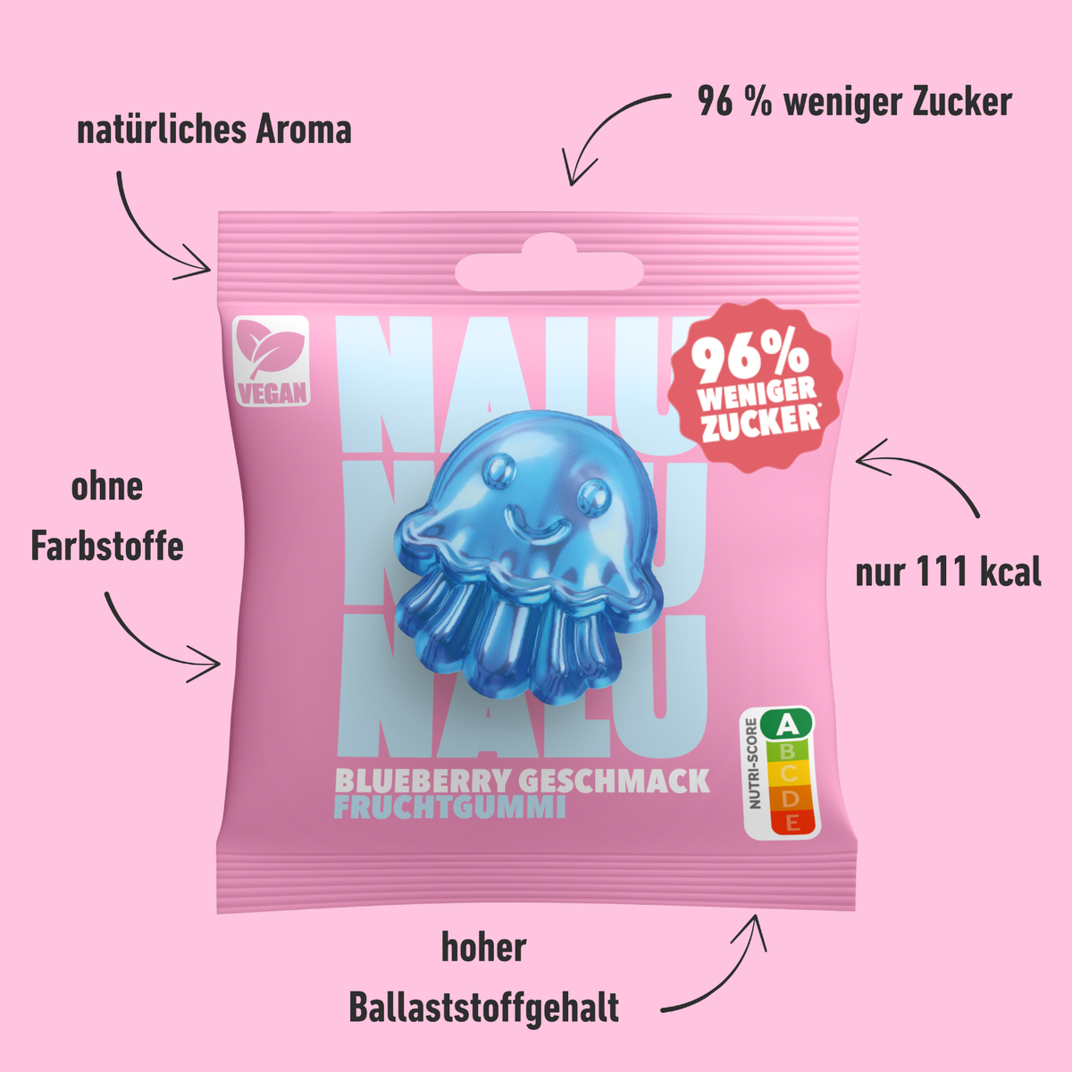 Blueberry Qualle VEGAN (12 Beutel)