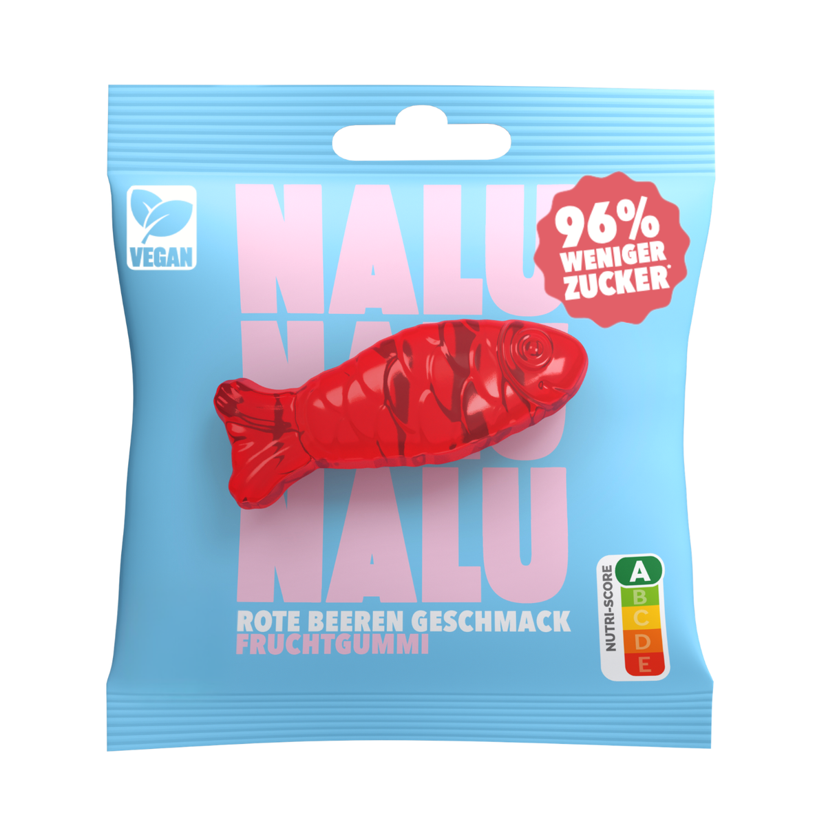 Rote Beeren Fisch VEGAN (12 Beutel)